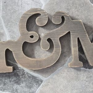 Hobby Lobby Rustic Brown Wooden Ampersand Wall Decor